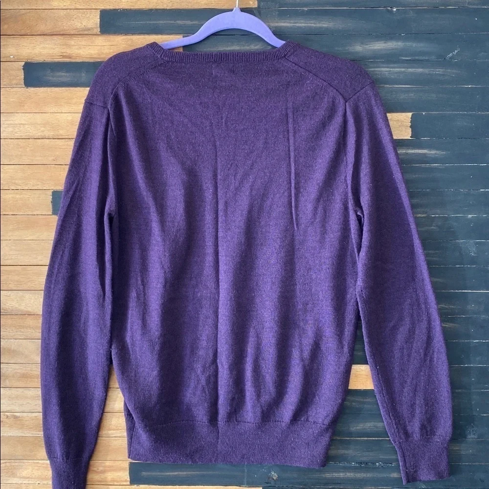 J.Crew Men’s Purple Wool Blend Sweater Size M 50% Wool 50% Acrylic Y-18